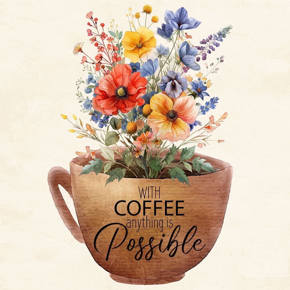 Anything Is Possible Coffee art print by Kimberly Allen for $57.95 CAD