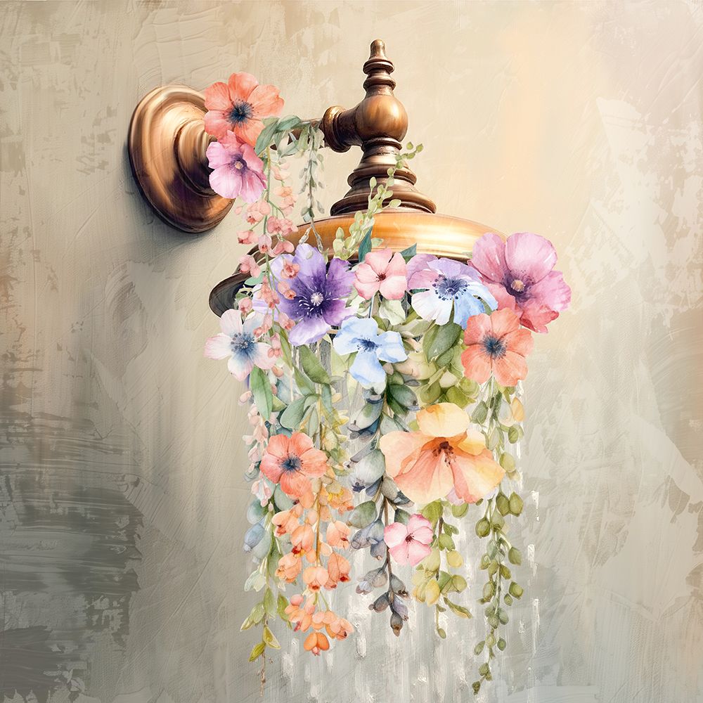 Copper Floral Shower art print by Kimberly Allen for $57.95 CAD
