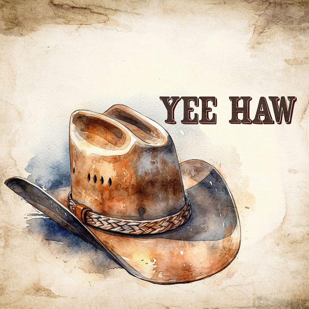 Yee Haw Hat art print by Kimberly Allen for $57.95 CAD