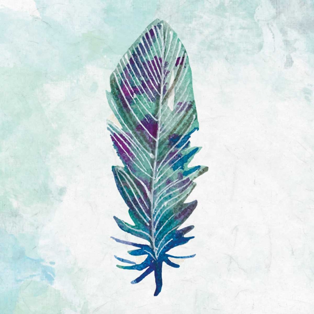 Feathered Blues 3 art print by Kimberly Allen for $57.95 CAD