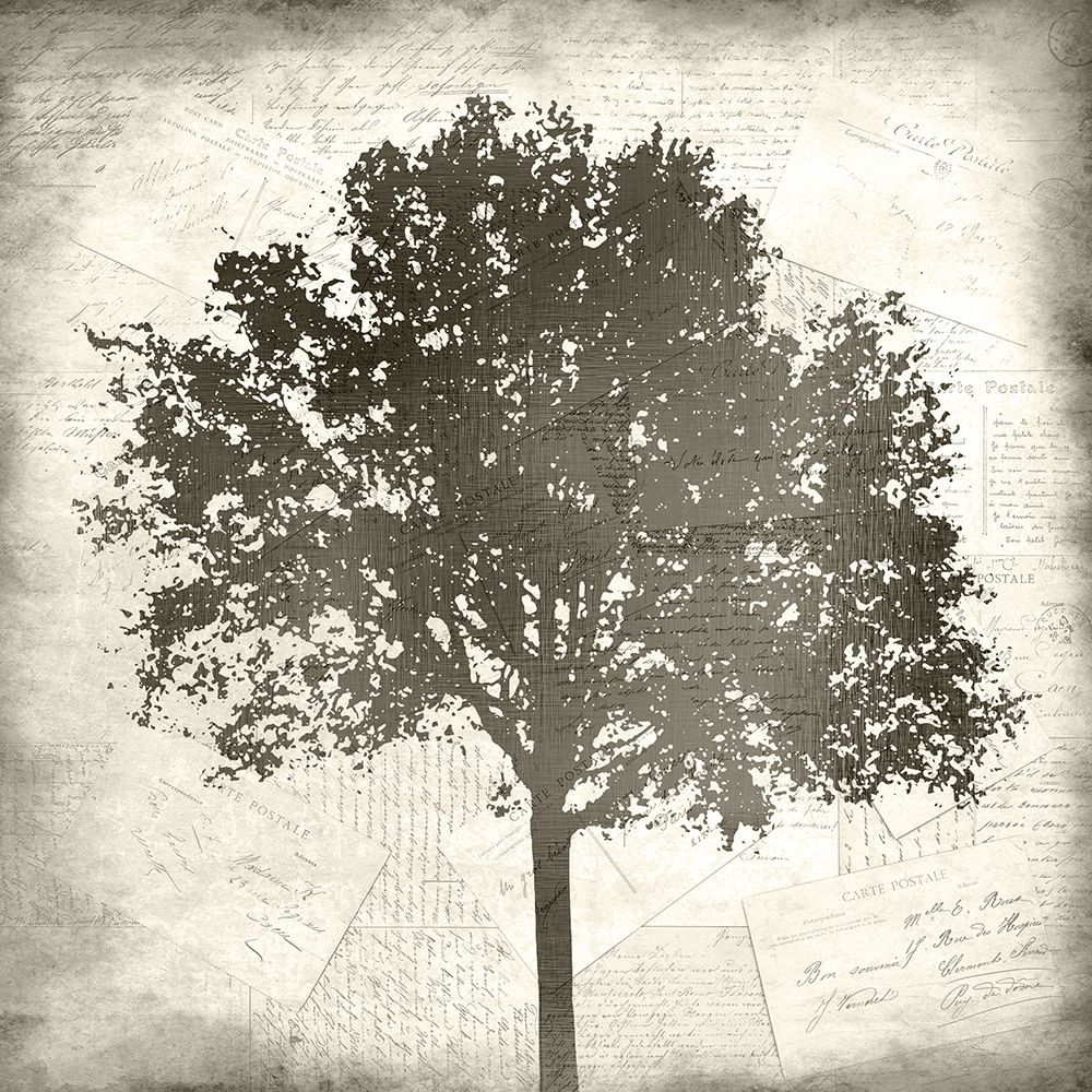 Tree Silhouette Black And White 1 art print by Kimberly Allen for $57.95 CAD