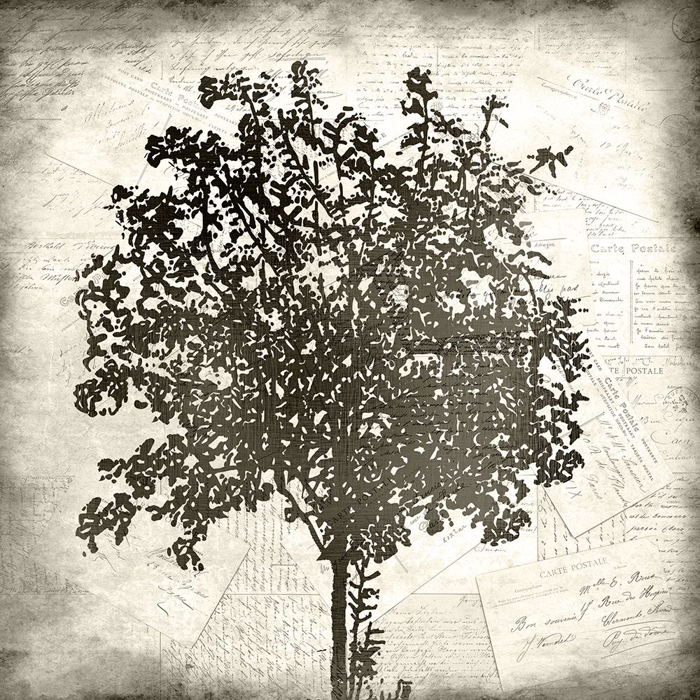 Tree Silhouette Black And White 2 art print by Kimberly Allen for $57.95 CAD