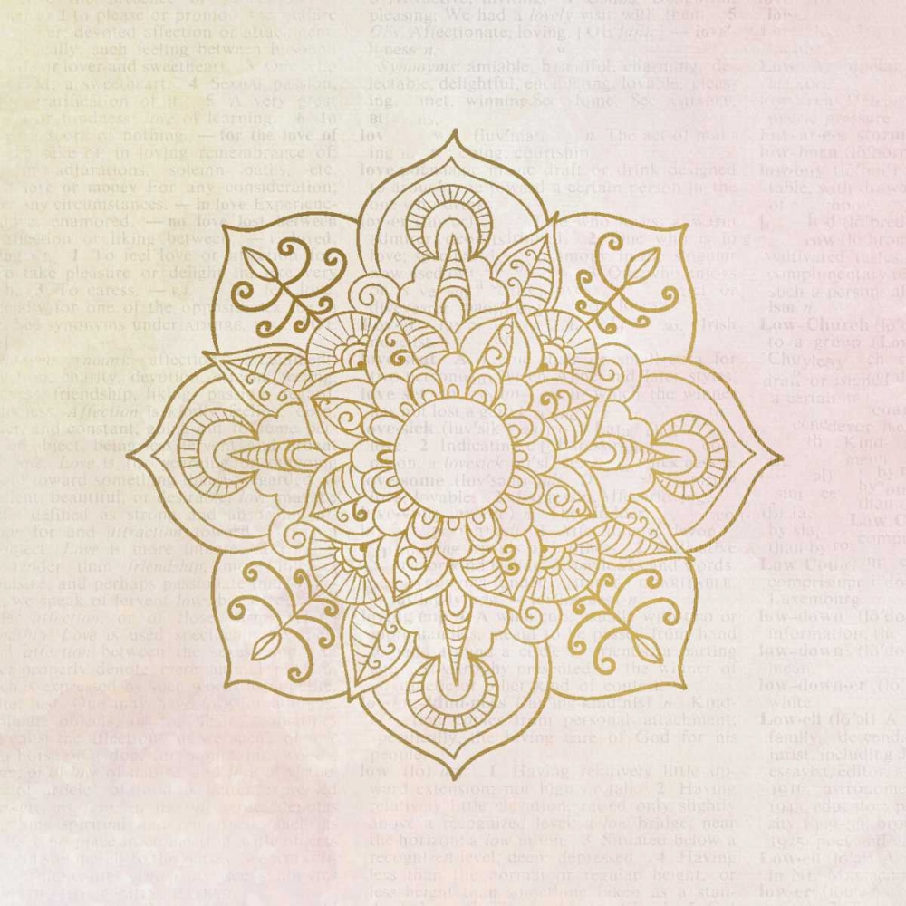 Newspaper Mandala 2 art print by Kimberly Allen for $57.95 CAD