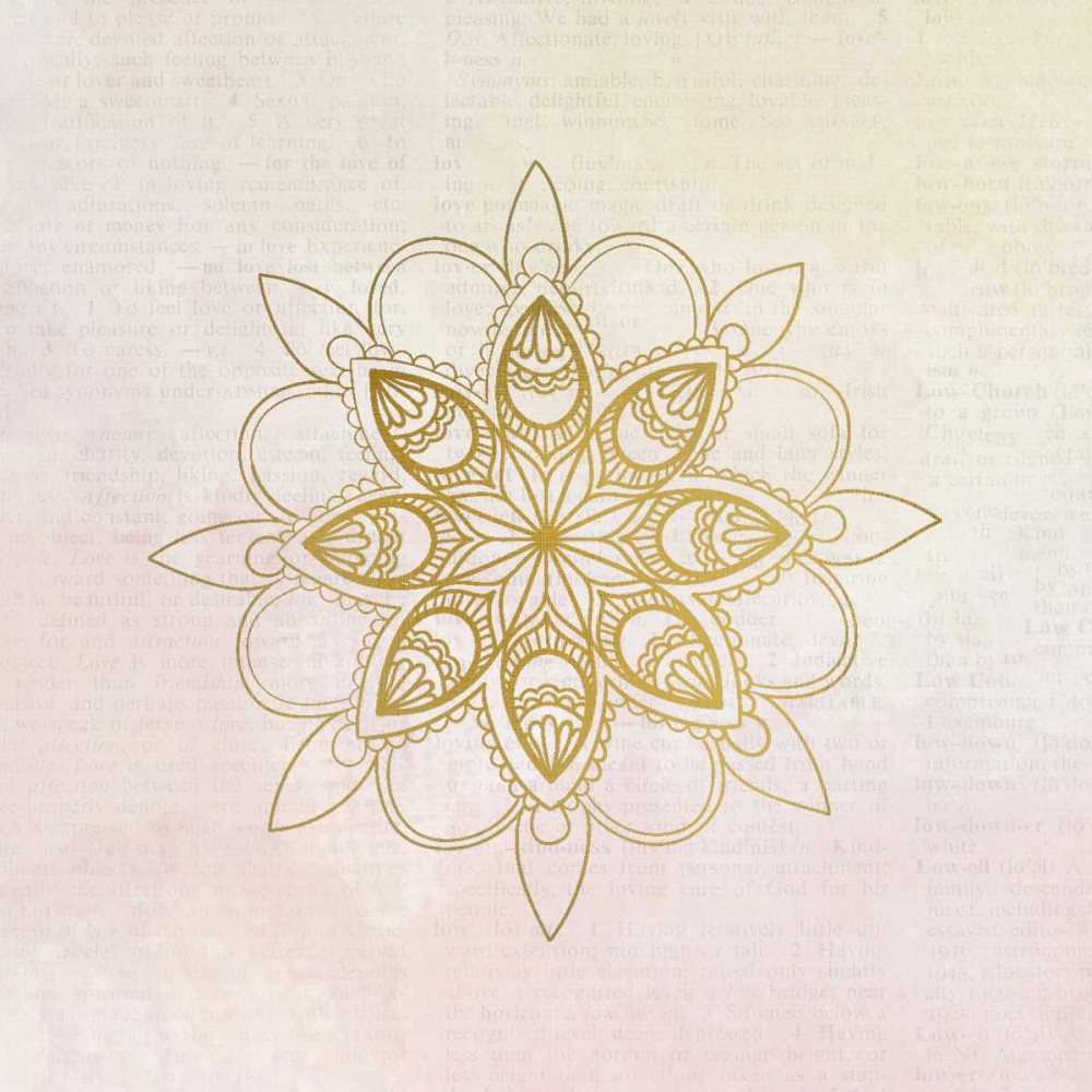 Newspaper Mandala 3 art print by Kimberly Allen for $57.95 CAD
