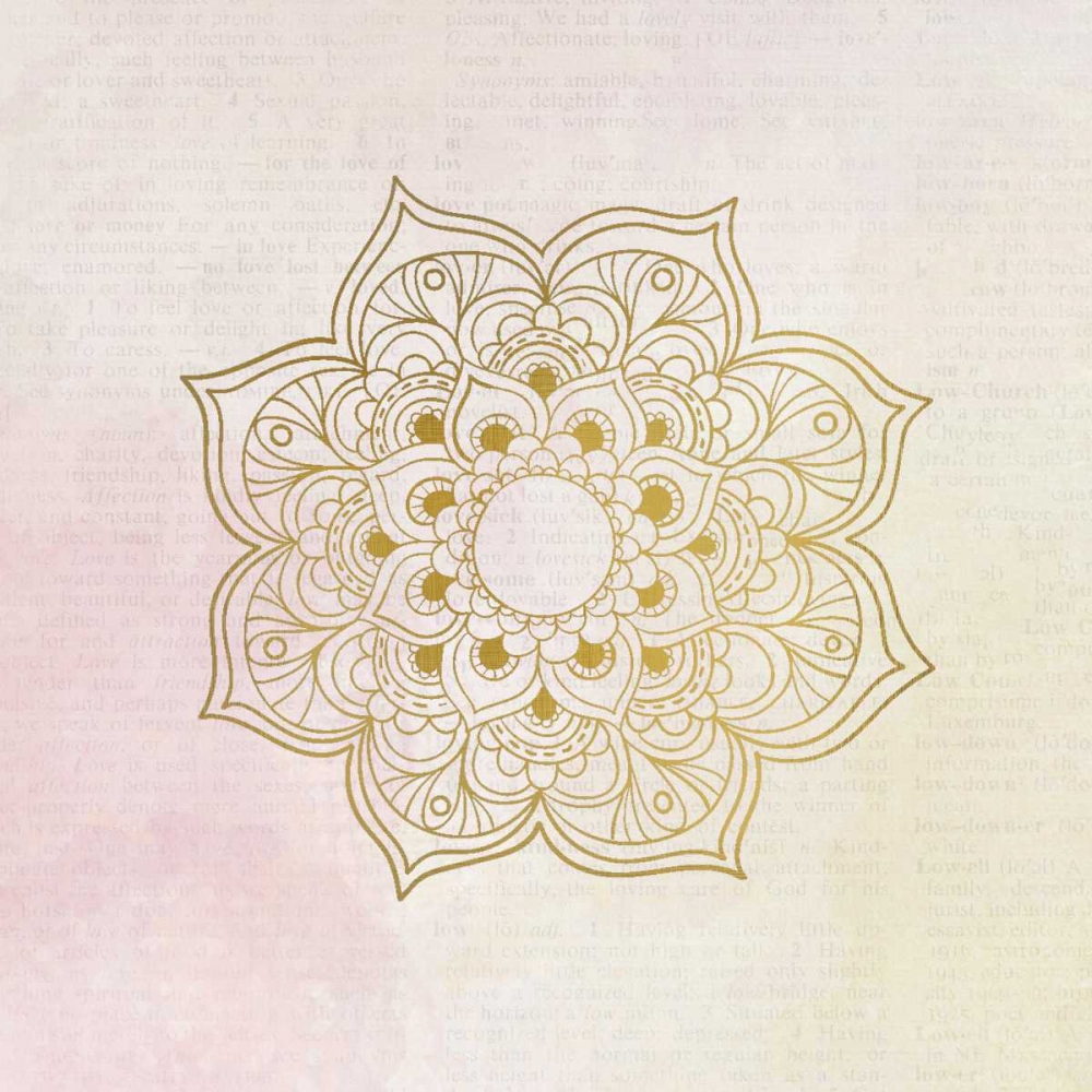 Newspaper Mandala 4 art print by Kimberly Allen for $57.95 CAD