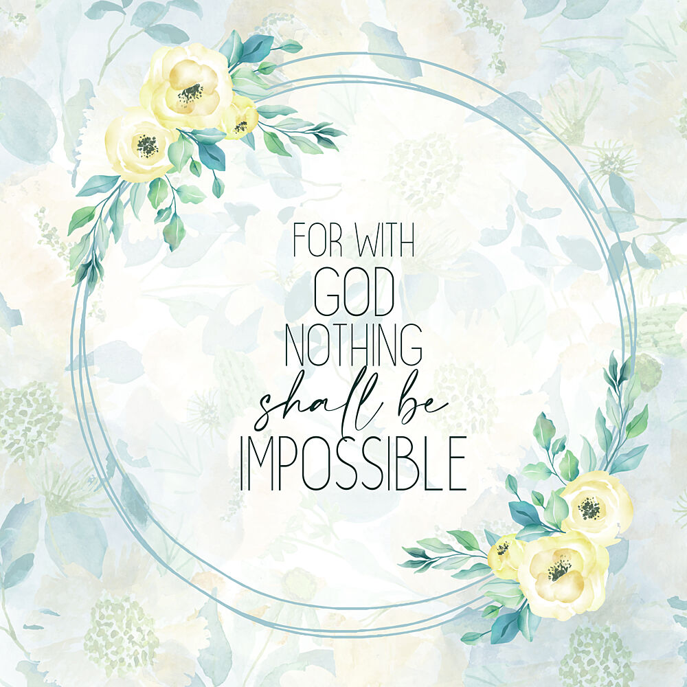 With God Floral art print by Kimberly Allen for $57.95 CAD