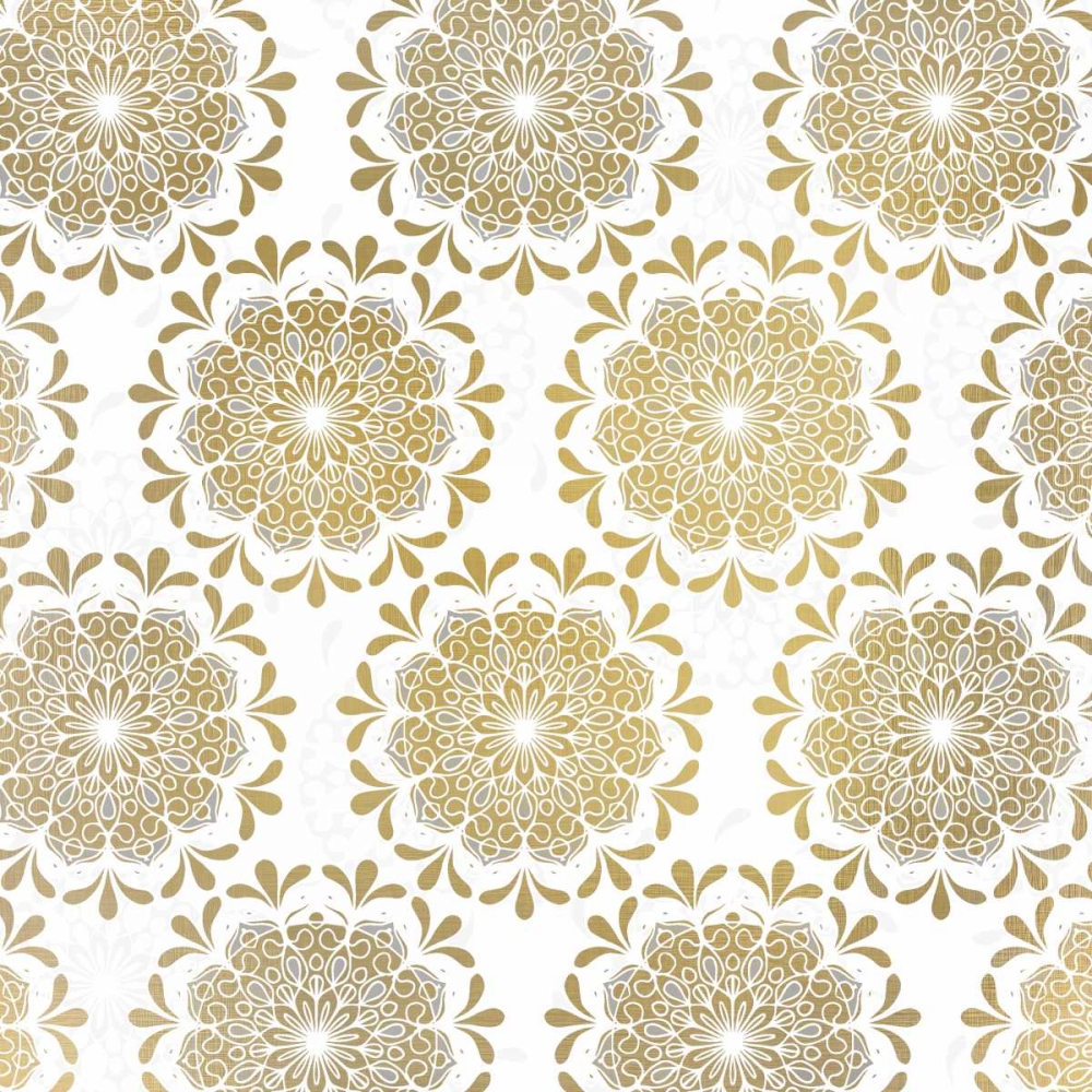 Mandala Pattern in Gold art print by Kimberly Allen for $57.95 CAD