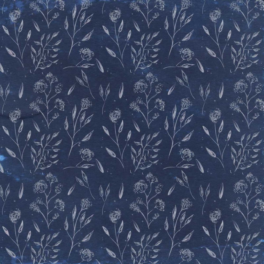 Vintage Indigo Floral art print by Kimberly Allen for $57.95 CAD