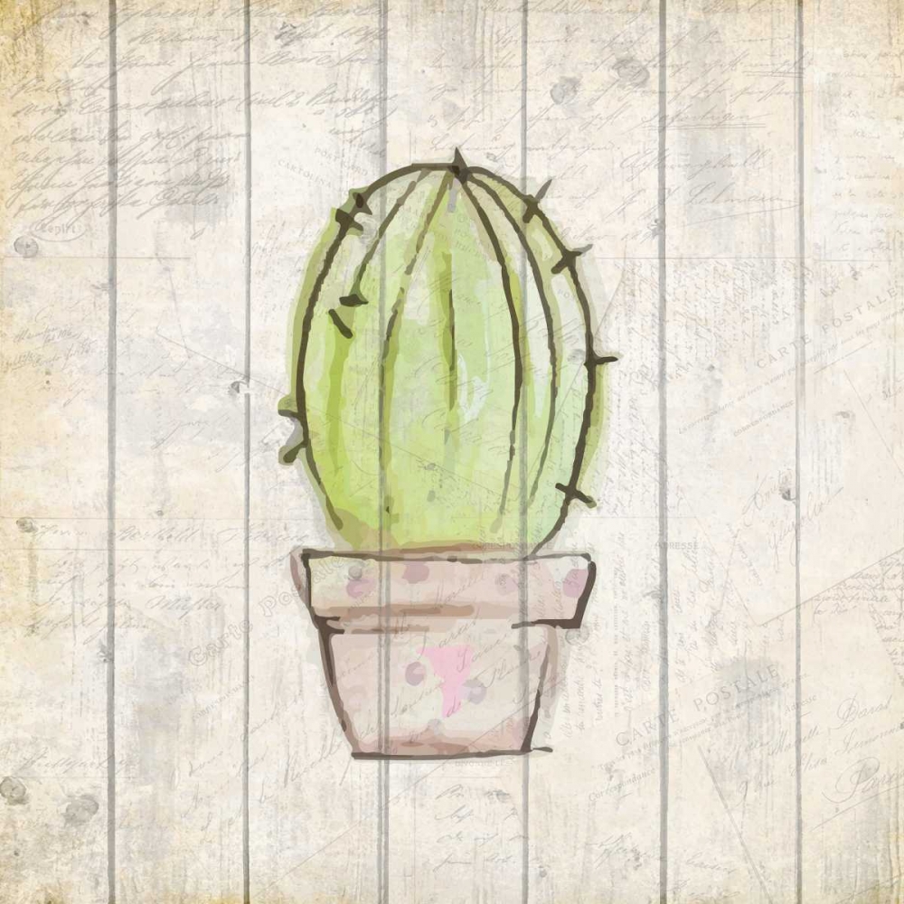 Watercolor Cactus 1 art print by Kimberly Allen for $57.95 CAD