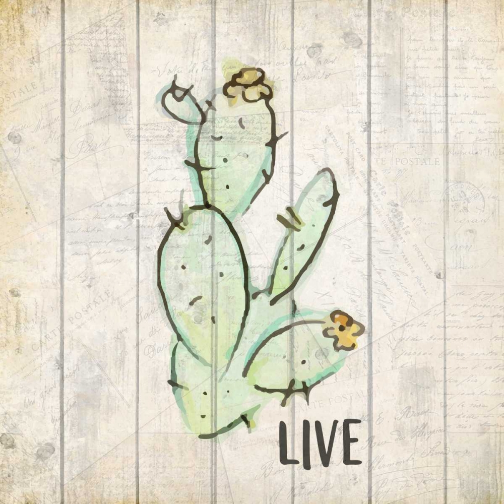 Watercolor Cactus Live art print by Kimberly Allen for $57.95 CAD