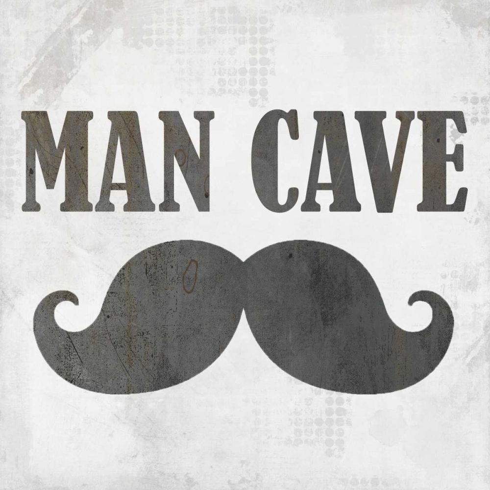 Man Cave Mustache art print by Kimberly Allen for $57.95 CAD
