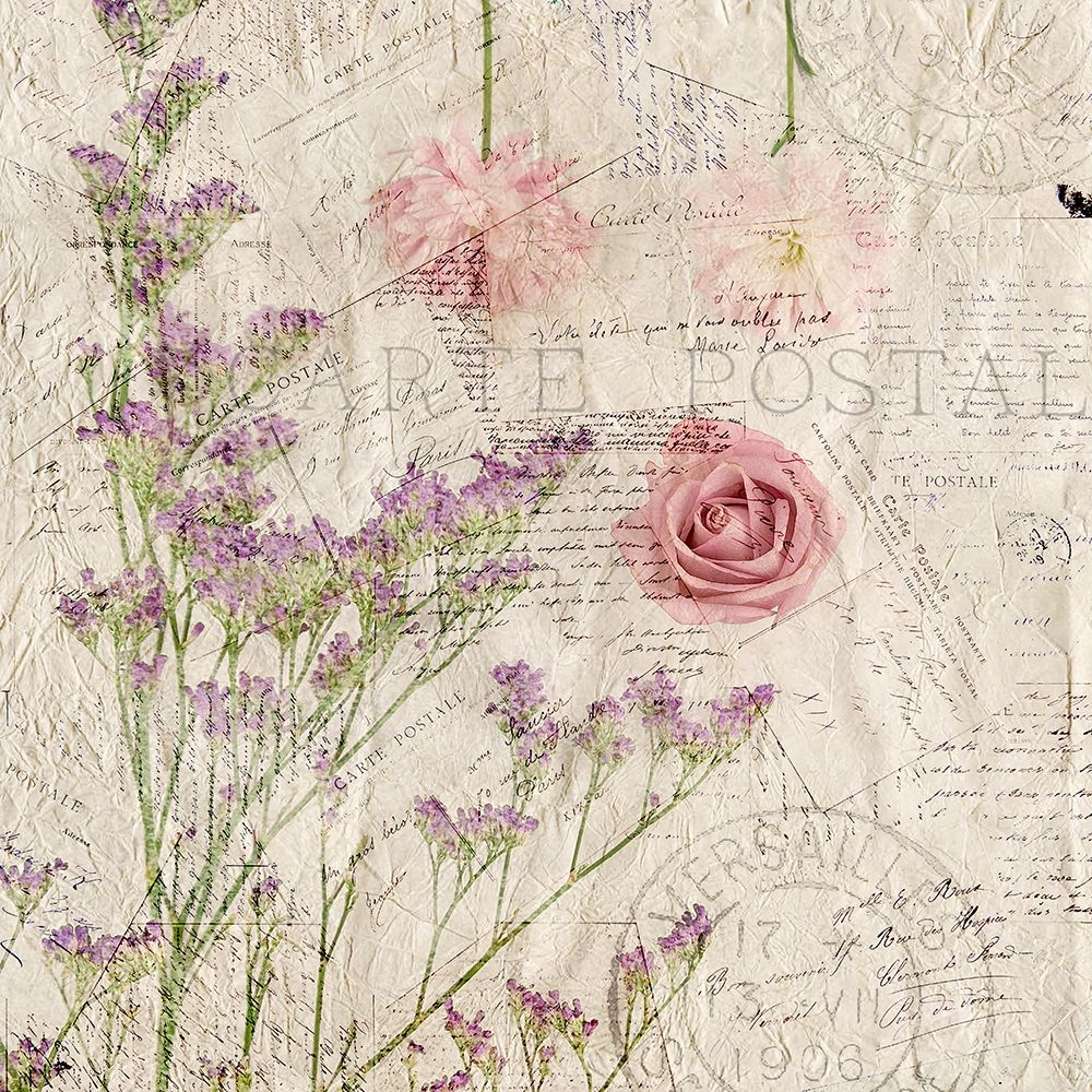Carte Postal Florals 1 art print by Kimberly Allen for $57.95 CAD