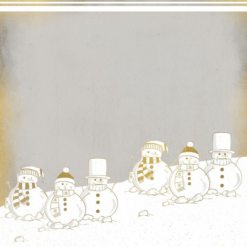 Snowmen in a Row art print by Kimberly Allen for $57.95 CAD