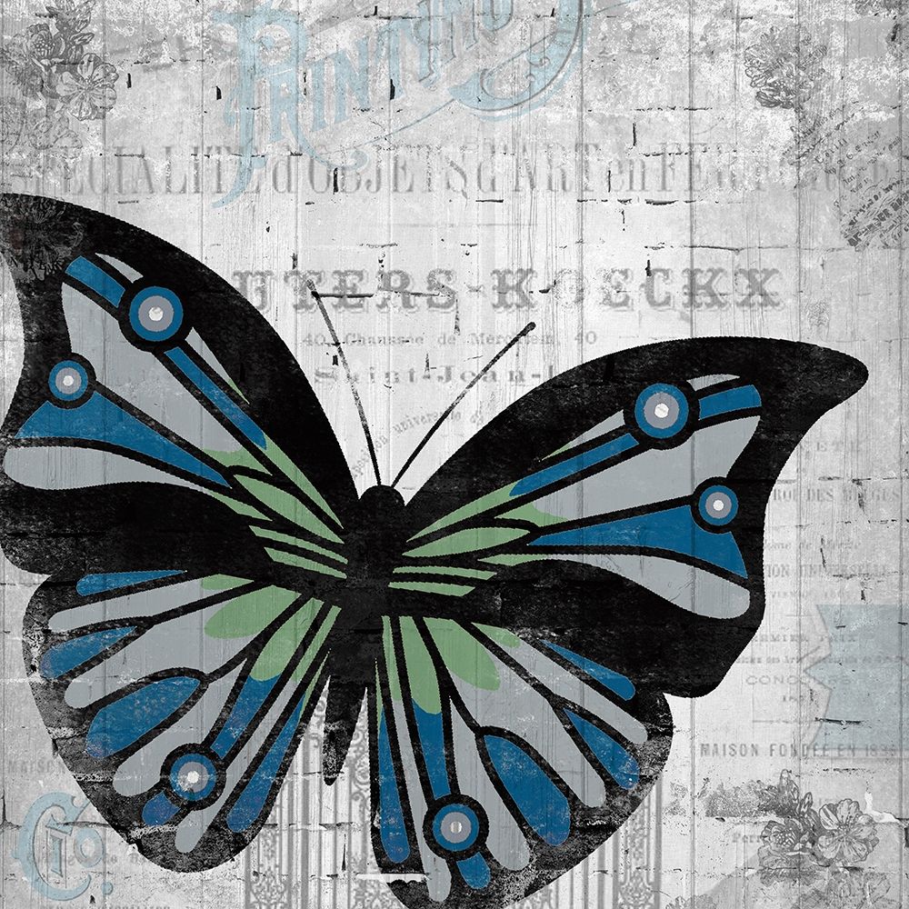 Vintage Butterfly 2 art print by Kimberly Allen for $57.95 CAD