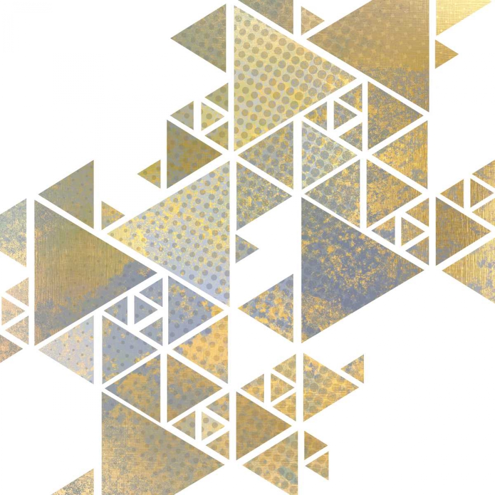 Triangle Gold 1 art print by Kimberly Allen for $57.95 CAD