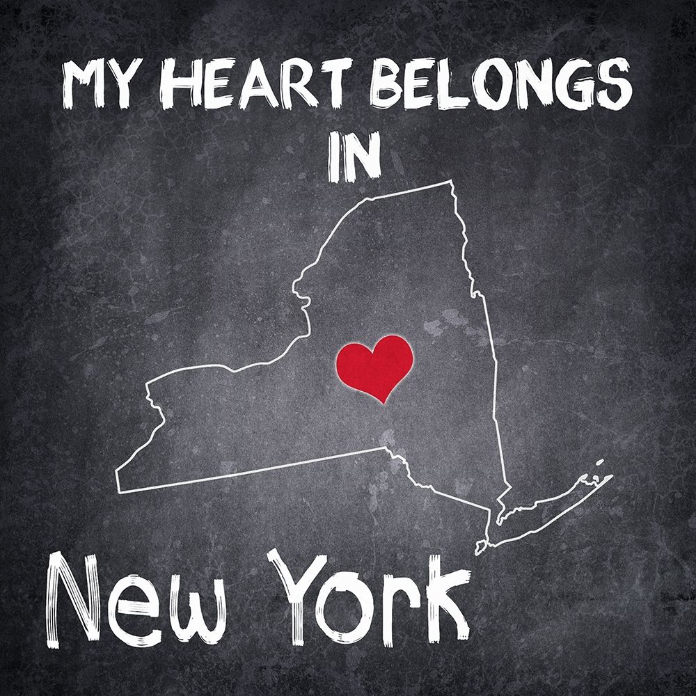 My Heart NY art print by Kimberly Allen for $57.95 CAD
