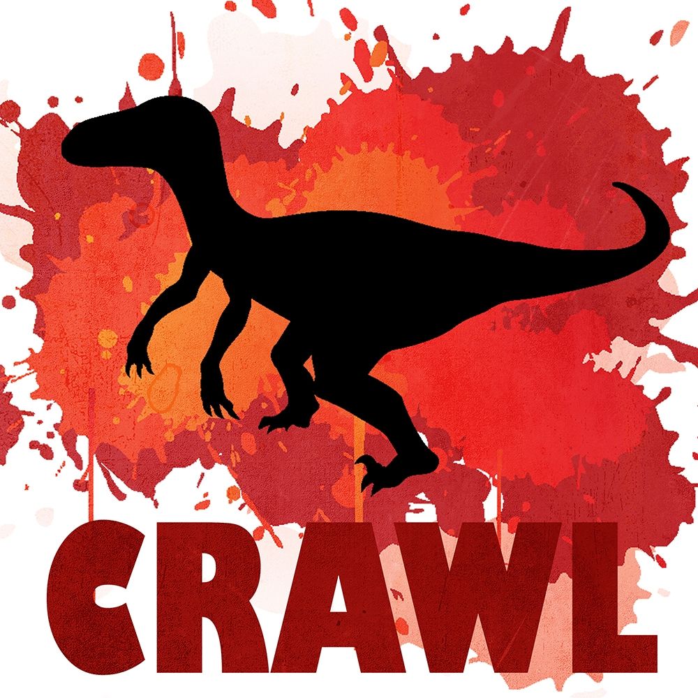Dino Crawl art print by Kimberly Allen for $57.95 CAD