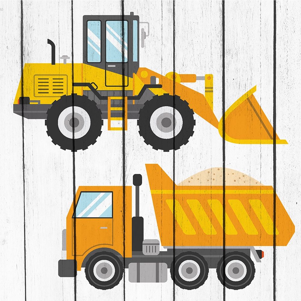 Tractor and Trucks 1 art print by Kimberly Allen for $57.95 CAD