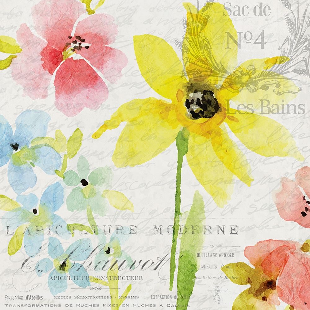 French Floral 1 art print by Kimberly Allen for $57.95 CAD