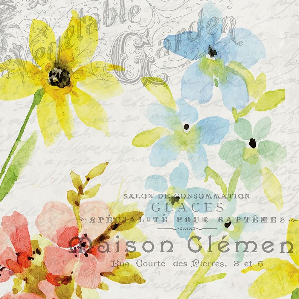 French Floral 2 art print by Kimberly Allen for $57.95 CAD