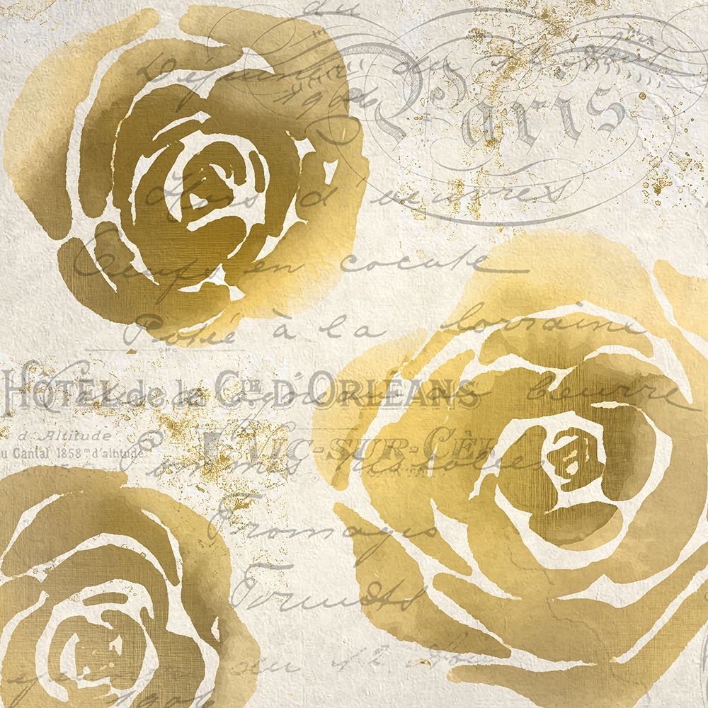 Golden Floral 2 art print by Kimberly Allen for $57.95 CAD
