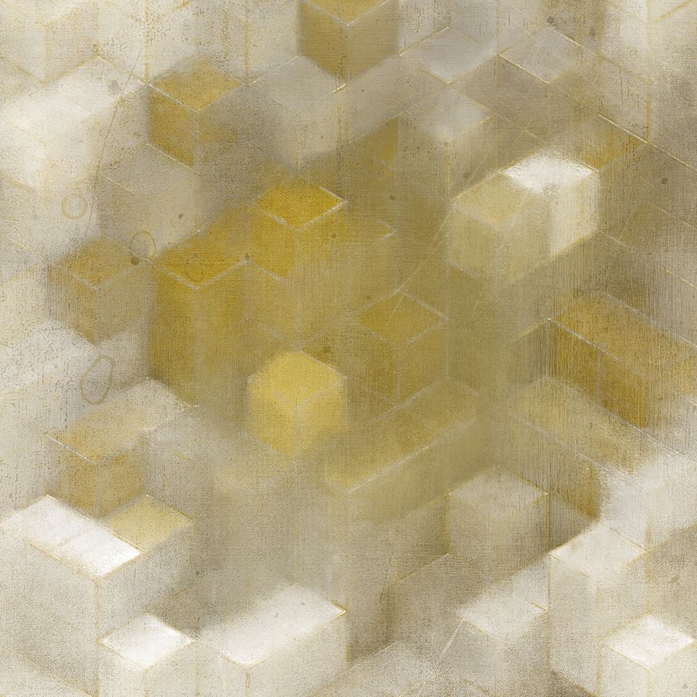 Golden Cube art print by Kimberly Allen for $57.95 CAD