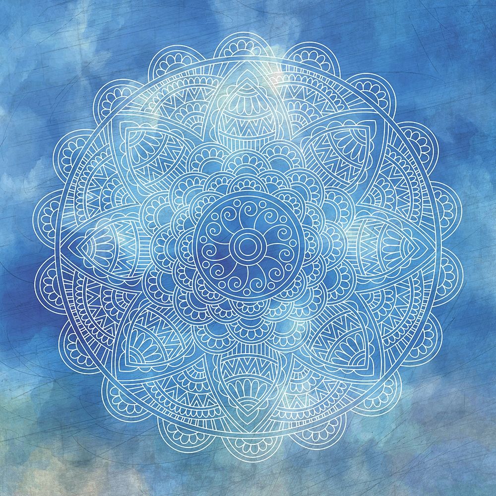 Deep Blue Mandala 1 art print by Kimberly Allen for $57.95 CAD