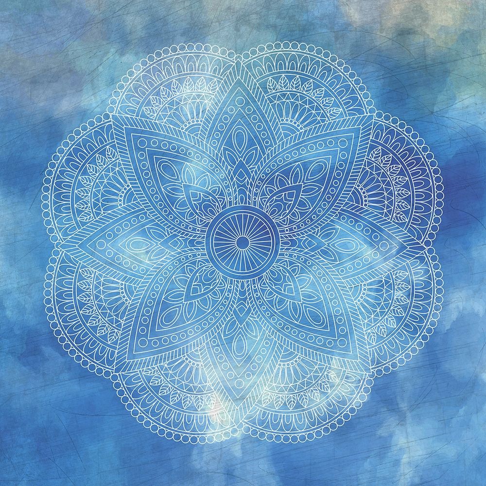Deep Blue Mandala 2 art print by Kimberly Allen for $57.95 CAD