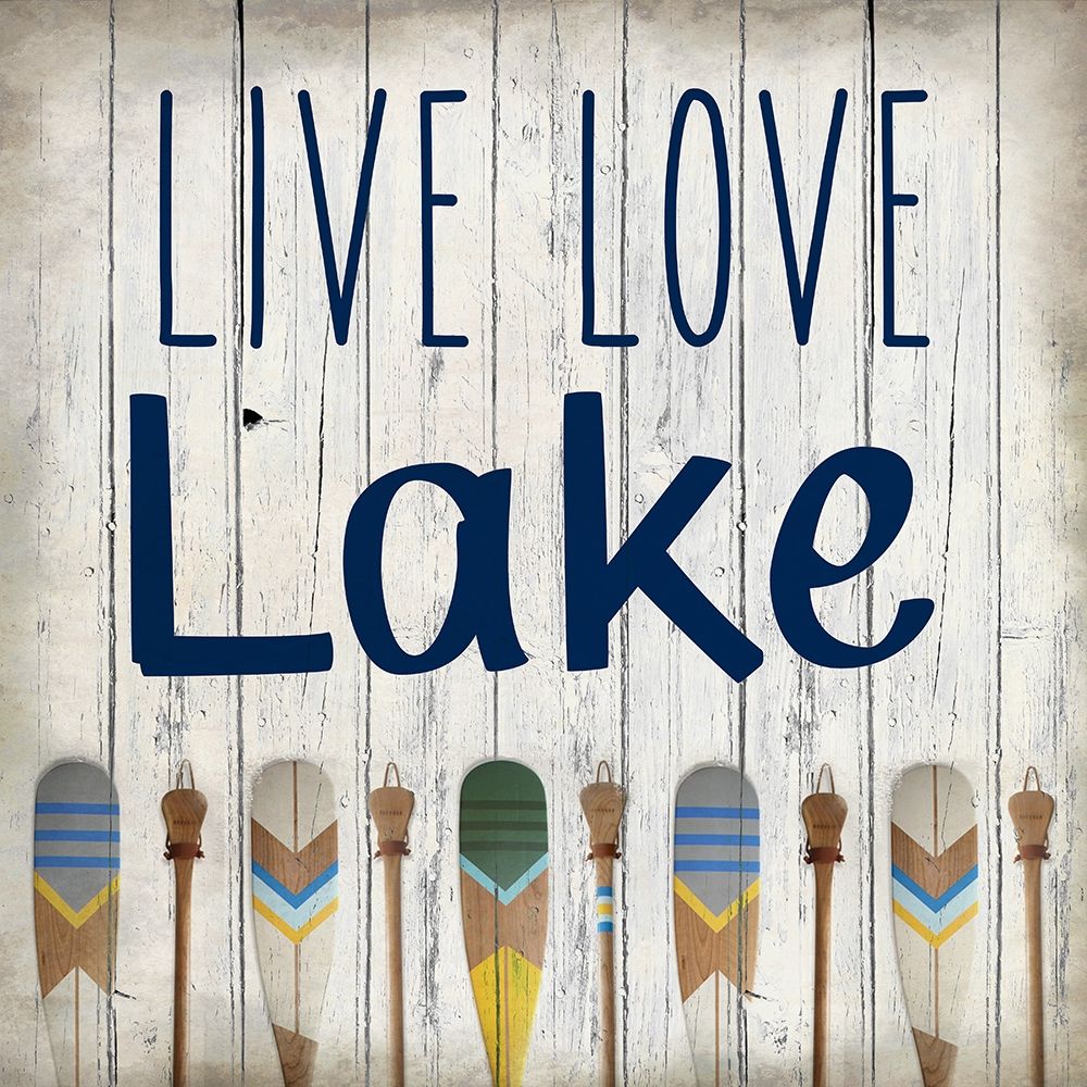 Live Love Lake art print by Kimberly Allen for $57.95 CAD