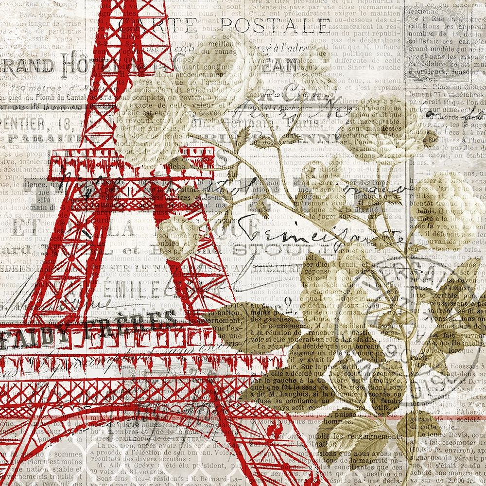 Paris Script Series 4 art print by Kimberly Allen for $57.95 CAD