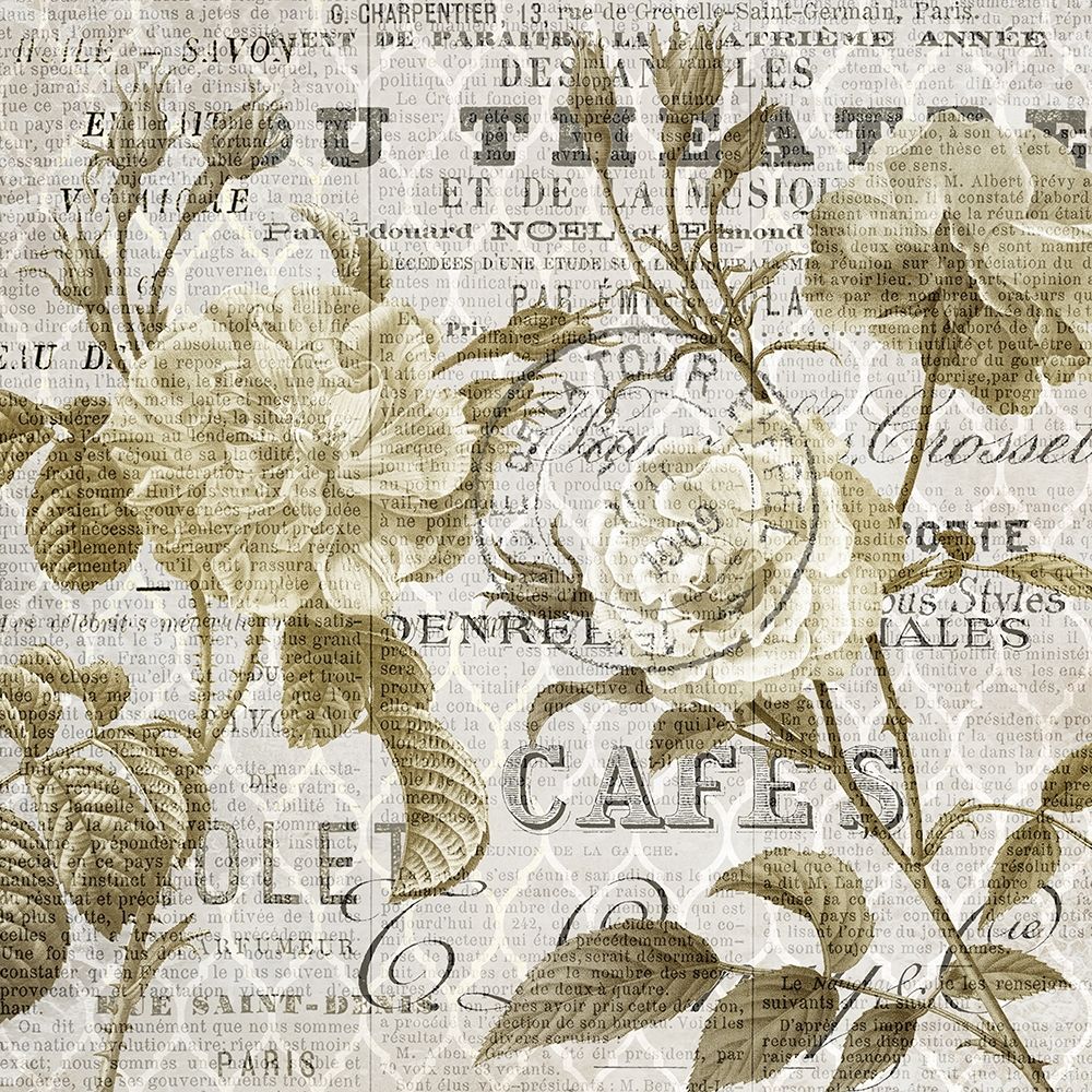 Paris Script Series 6 art print by Kimberly Allen for $57.95 CAD