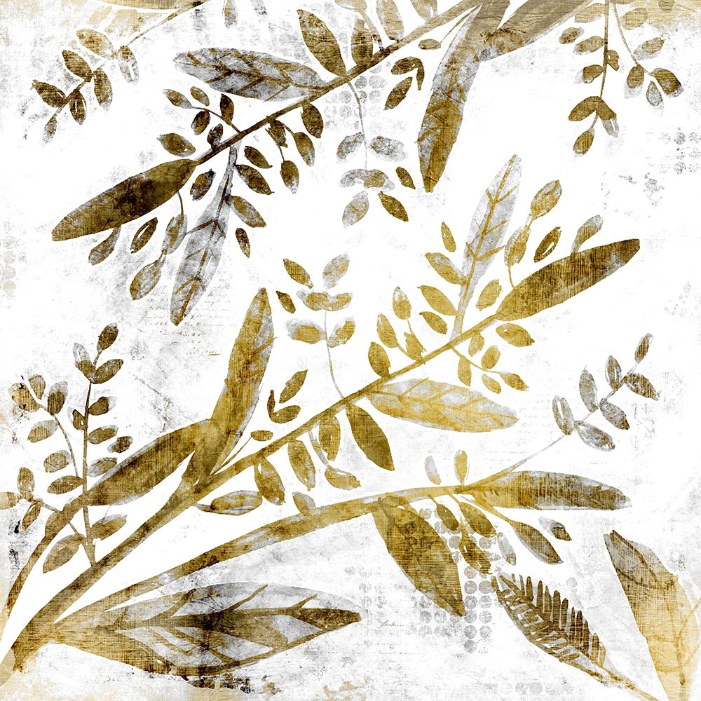 Botanical in Gold 1 art print by Kimberly Allen for $57.95 CAD
