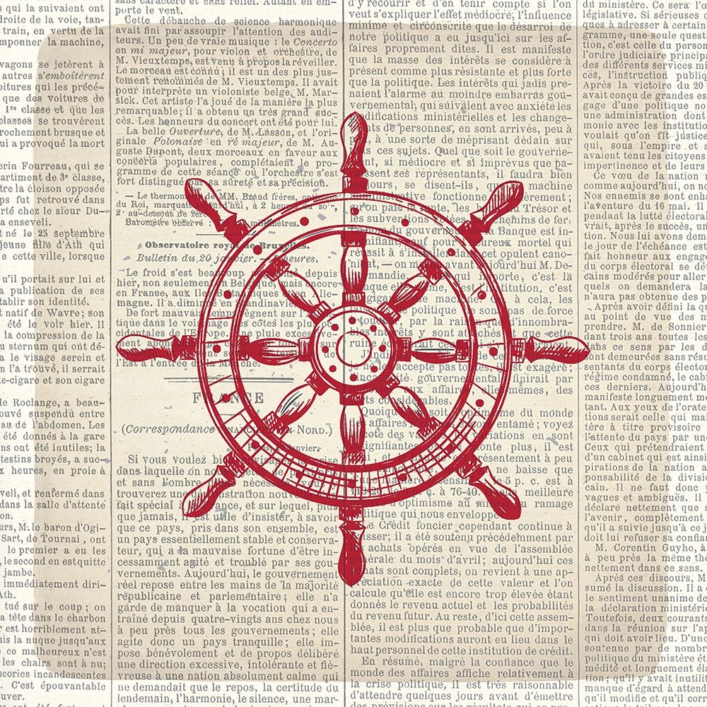 Newspaper Coast 1 art print by Kimberly Allen for $57.95 CAD