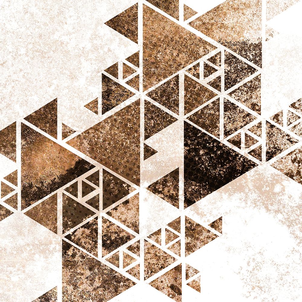 Triangles in Copper 1 art print by Kimberly Allen for $57.95 CAD