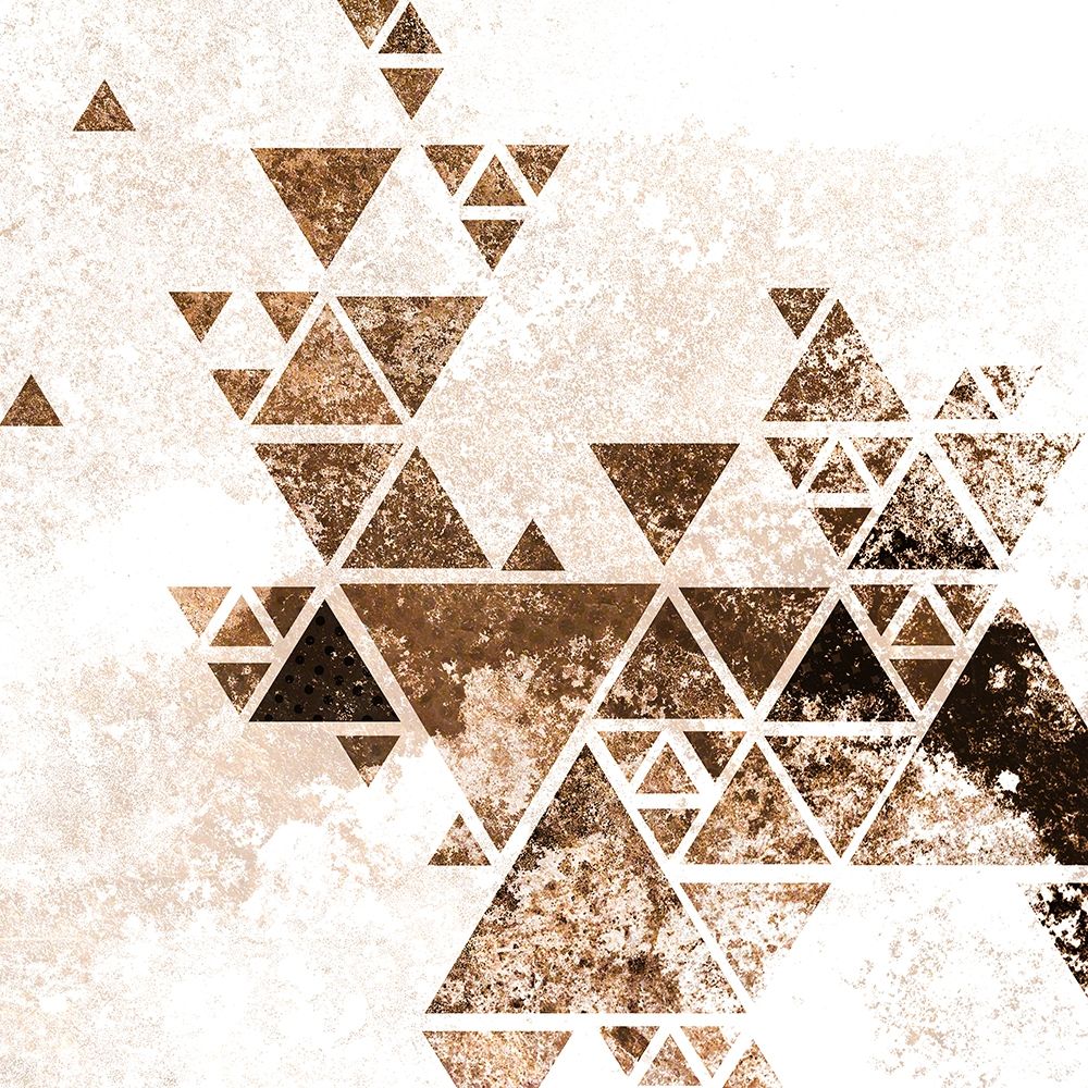 Triangles in Copper 2 art print by Kimberly Allen for $57.95 CAD