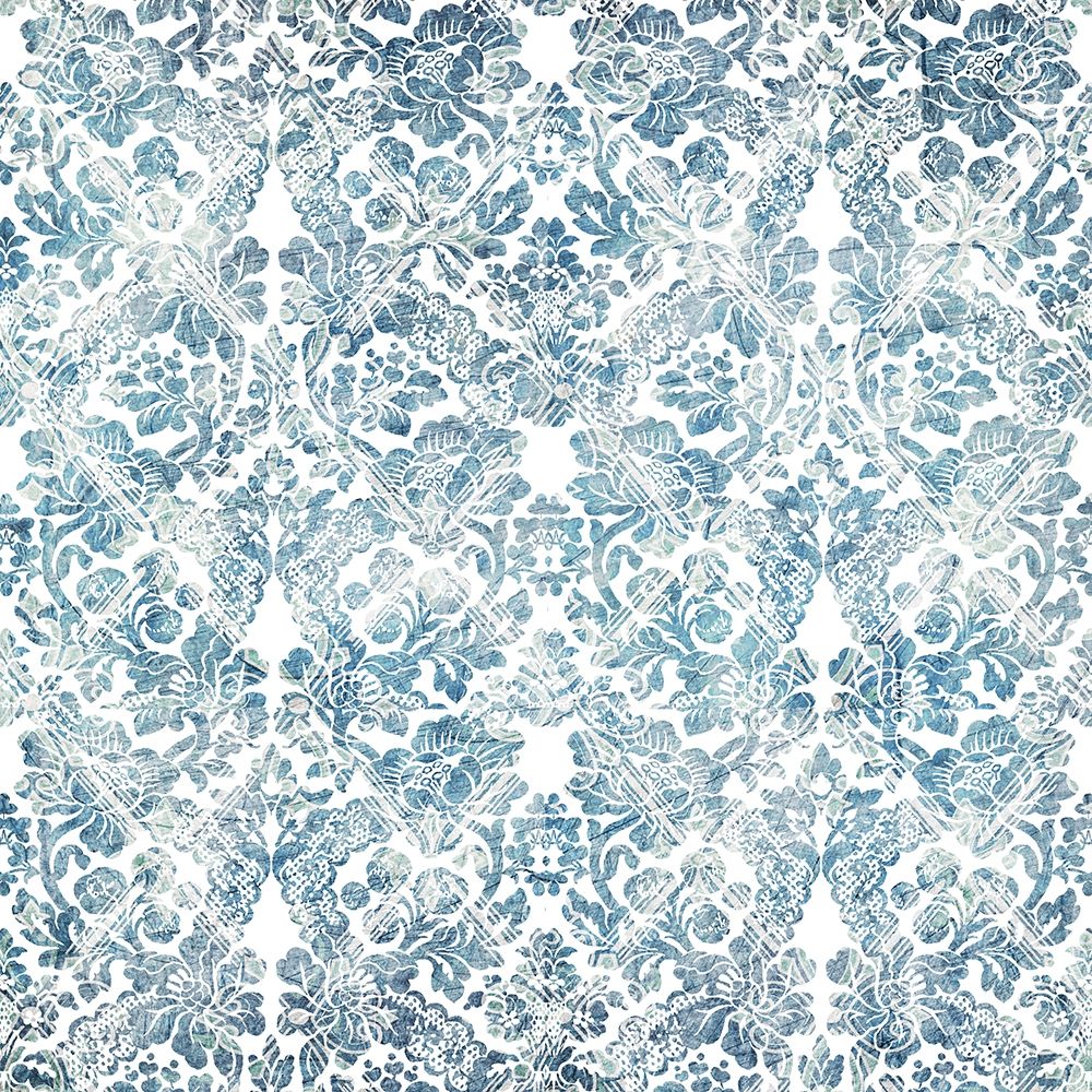 Soft Floral Blue Pattern 2 art print by Kimberly Allen for $57.95 CAD