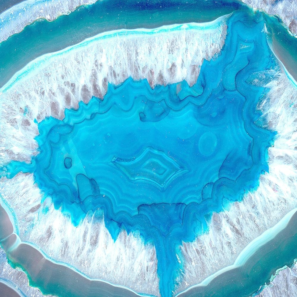 Blue Geo 1 art print by Kimberly Allen for $57.95 CAD
