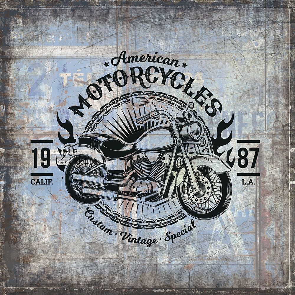 American Motorcycle 1 art print by Kimberly Allen for $57.95 CAD