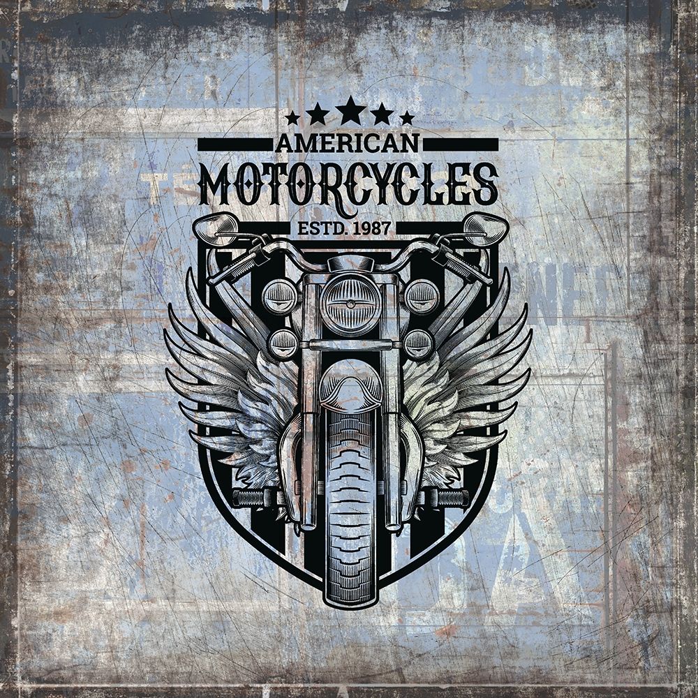 American Motorcycle 2 art print by Kimberly Allen for $57.95 CAD