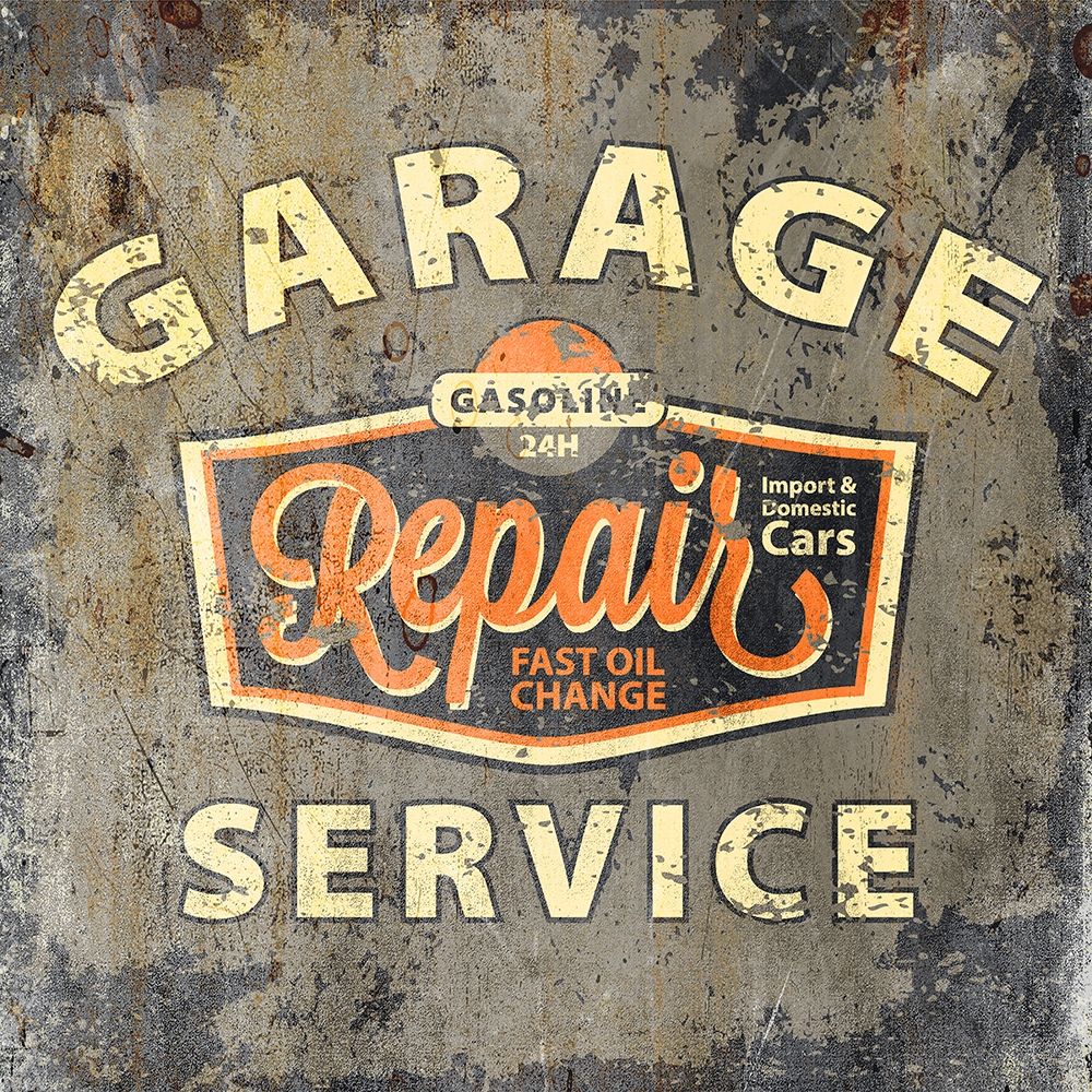 Garage Service art print by Kimberly Allen for $57.95 CAD