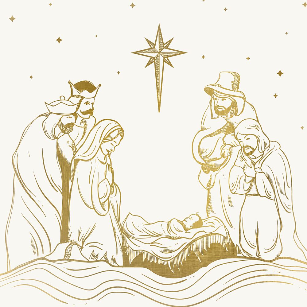 Nativity Gold art print by Kimberly Allen for $57.95 CAD