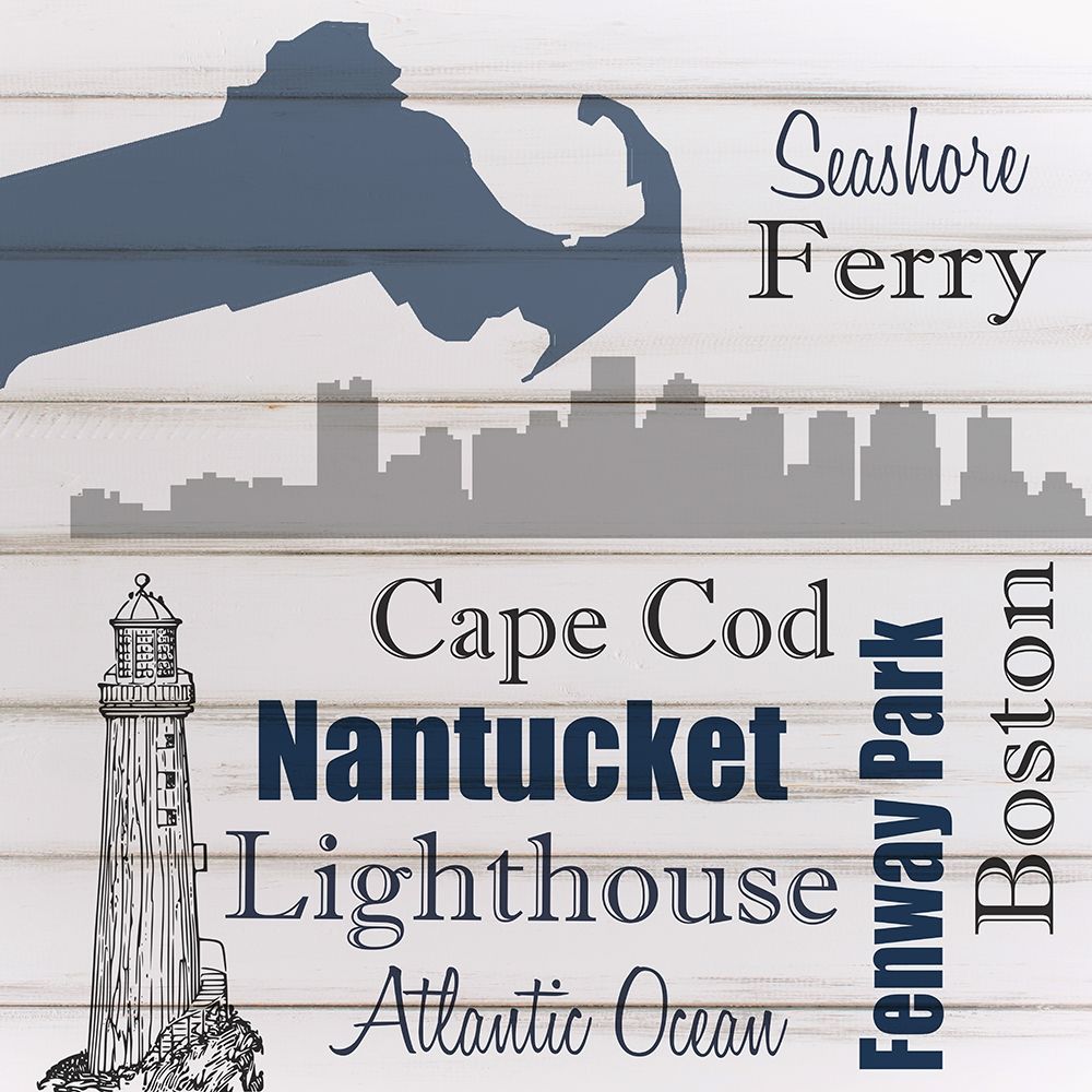 Massachusetts art print by Kimberly Allen for $57.95 CAD
