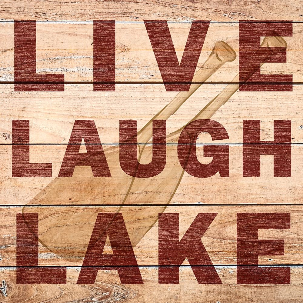 Live Laugh Lake art print by Kimberly Allen for $57.95 CAD