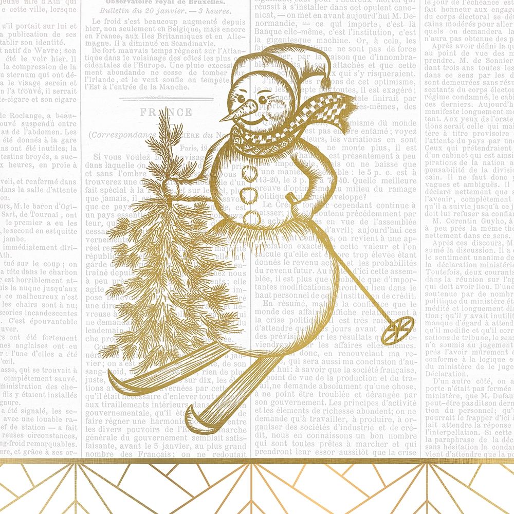Newspaper Christmas 1 art print by Kimberly Allen for $57.95 CAD