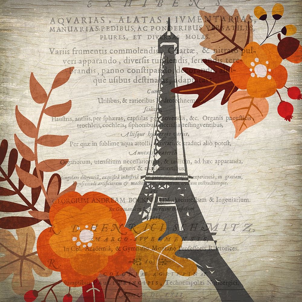 Paris in the Fall 1 art print by Kimberly Allen for $57.95 CAD