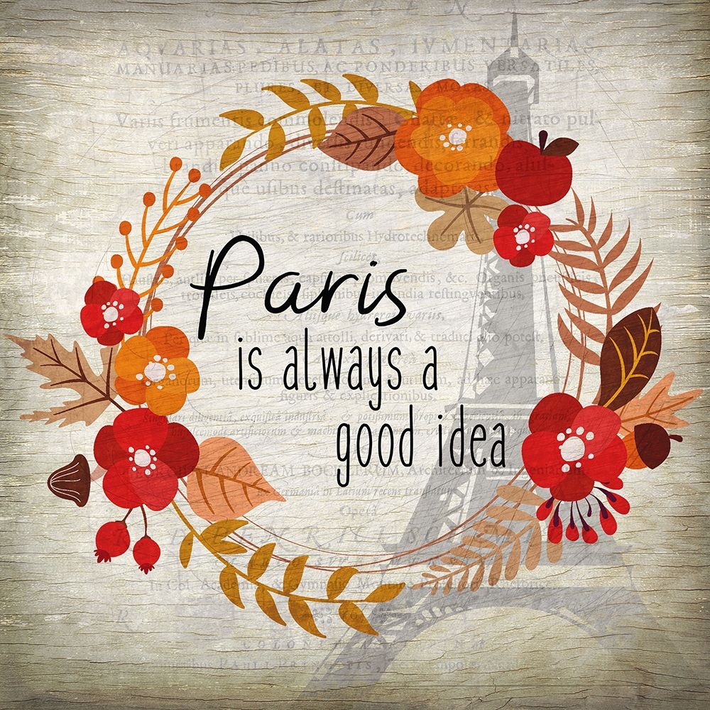 Paris in the Fall 2 art print by Kimberly Allen for $57.95 CAD
