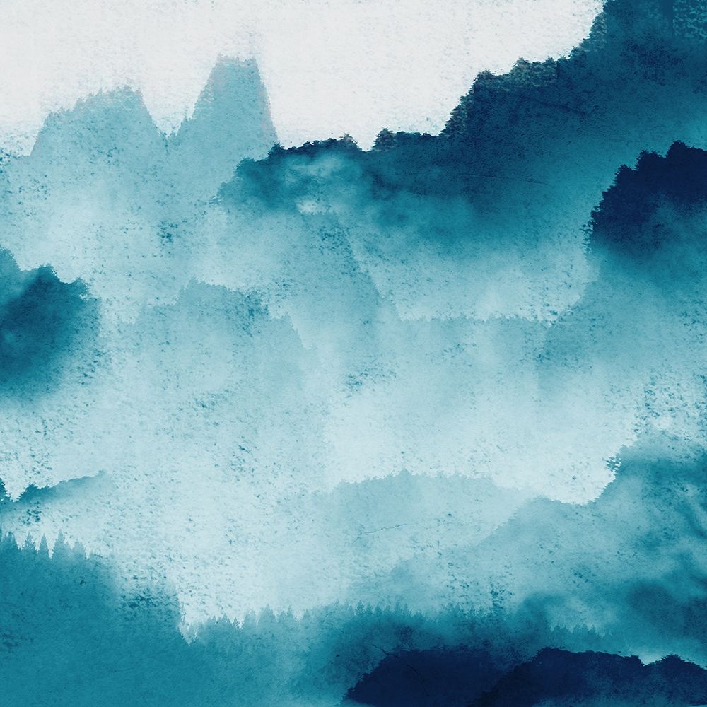 Mountain Mist Teal 2 art print by Kimberly Allen for $57.95 CAD