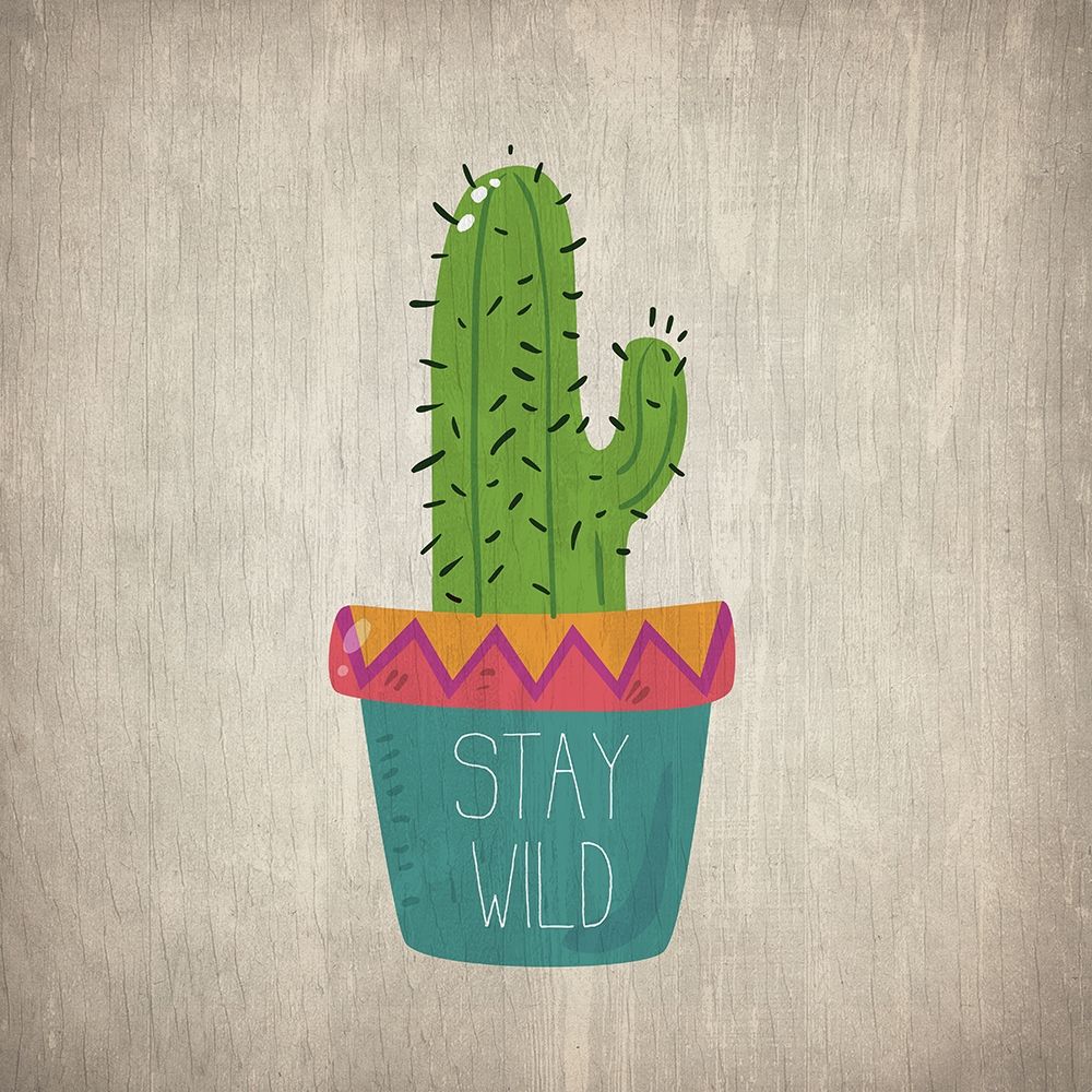 Wild Cactus 1 art print by Kimberly Allen for $57.95 CAD