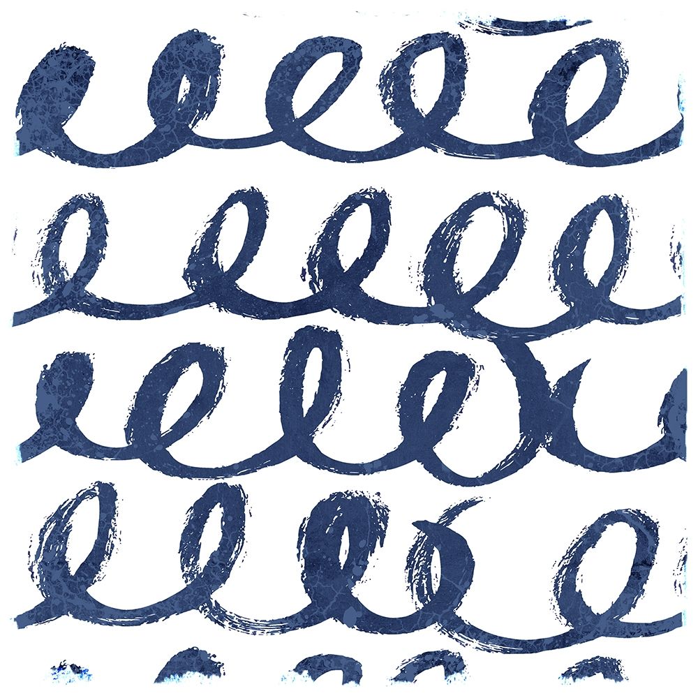 Indigo Scribbles 1 art print by Kimberly Allen for $57.95 CAD