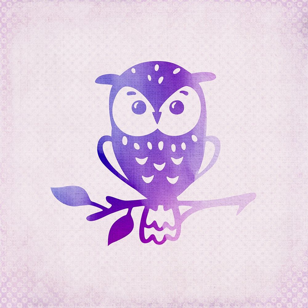Purple Pink Owl 1 art print by Kimberly Allen for $57.95 CAD